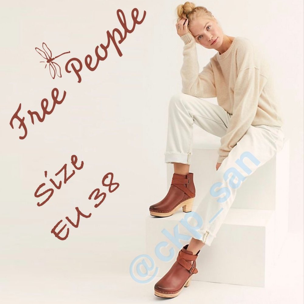 Free People Bungalow Clog Boots Sz EU 38